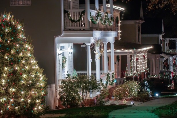 City Sidewalks, Busy Side Walks, Dressed in Holiday Style…