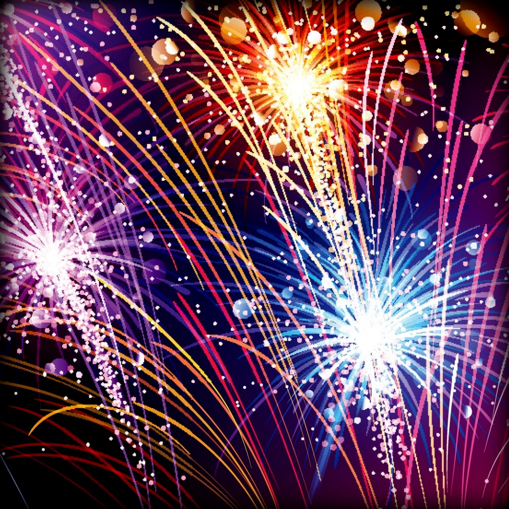 american flag with fireworks vector vector id691888690 square flag with fireworks